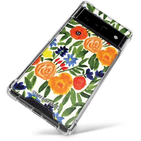 Bouffants and Broken Hearts Garden 6 Google Pixel 6 Clear Case